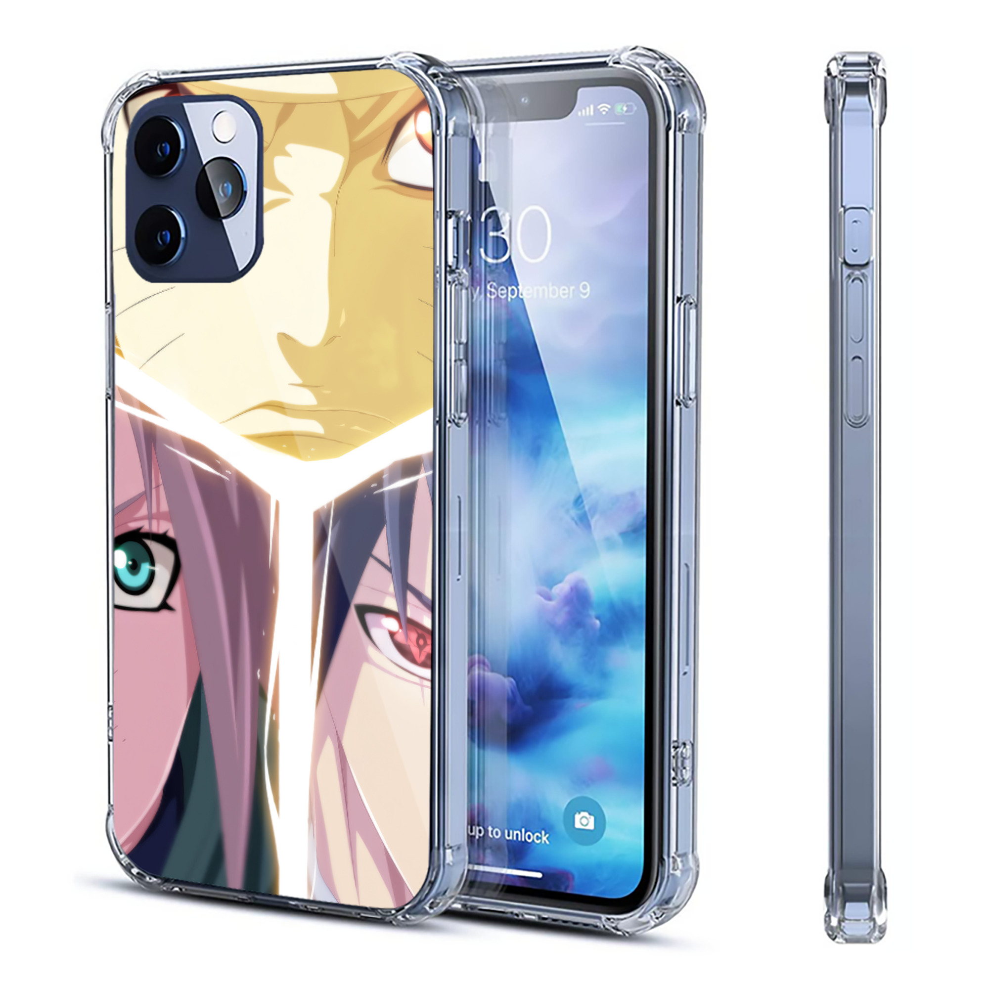 （画像用） NARUTO -ナルト- NARUTO -ナルト- 疾風伝 【iPhone 12シリーズ対応】透明スマホケース（クリアソフトケース）